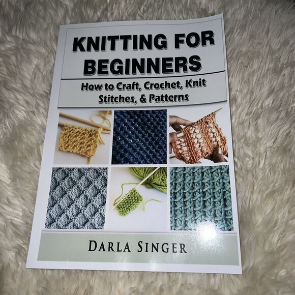 Knitting For Beginners How To Craft Crochet Knit Stitches & Patterns - Picture 1 of 8